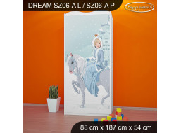 Detská skriňa ĽADOVÁ PRINCEZNÁ - TYP 6A