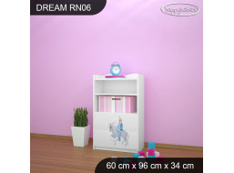 Detský úložný regál - ĽADOVÁ PRINCEZNÁ - TYP 6 - NÍZKY