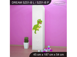 Detská skriňa DINOSAURI - TYP 1B