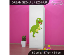 Detská skriňa DINOSAURI - TYP 4A