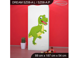 Detská skriňa DINOSAURI - TYP 8A