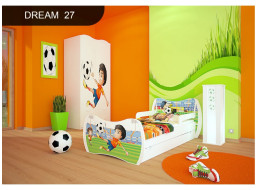 Detská posteľ so zásuvkou 160x80cm FUTBAL + matrace ZADARMO!
