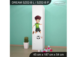 Detská skriňa FUTBAL - TYP 2B