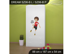 Detská skriňa FUTBAL - TYP 6B