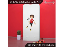 Detská skriňa FUTBAL - TYP 8A