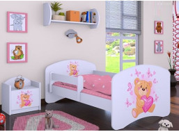 Detská posteľ bez šuplíku 160x80cm MÍŠA - biela