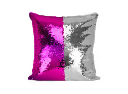 Flitrový vankúš STŘÍBRNORŮŽOVÝ