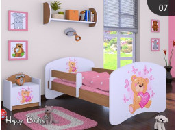 Detská posteľ bez šuplíku 180x90cm MÍŠA - buk