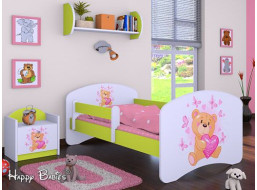 Detská posteľ bez šuplíku 180x90cm MÍŠA - zelená