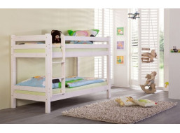Detská poschodová posteľ Barco 200x90 cm - biela