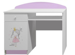 Písací stôl RUŽOVÁ PRINCEZNA - TYP A