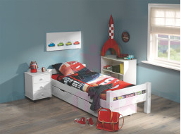 Detská posteľ z masívu 200x100cm so zásuvkami KAROLÍNA