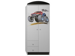 Šatníková skriňa MONSTER TRUCK - TYP E