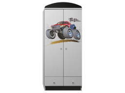 Šatníková skriňa MONSTER TRUCK - TYP F