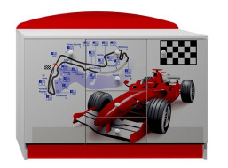 Komoda ČERVENÁ FORMULA - TYP B