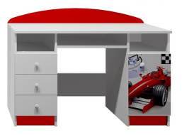 Písací stôl ČERVENÁ FORMULA - TYP B