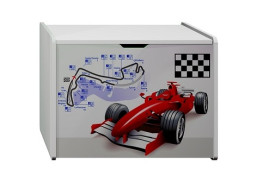 Truhla na hračky ČERVENÁ FORMULA
