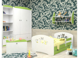Detská posteľ so zásuvkou 190x90 cm s výrezom mačičkou + matrace ZADARMO!