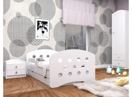 Detská posteľ so zásuvkou 190x90 cm s výrezom KOLIESKA + matrace ZADARMO!