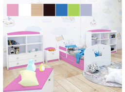 Detská posteľ so zásuvkou 140x70 cm s výrezom KORUNKA + matrace ZADARMO!