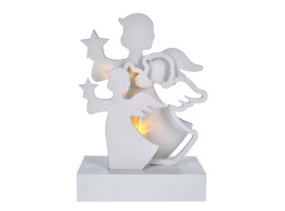 Dekoračné LED anjelikovia - 15 cm