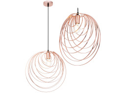 Stropné svietidlo SHOCK WAVE - rose gold