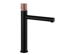 Umývadlová MEXEN ELBA One - čierna / rose gold - vysoká, 74111-76