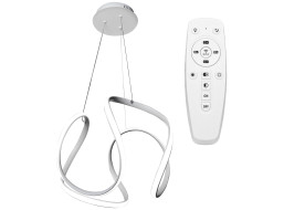 Stropné LED svietidlo TWISTS 60W - biele + ovládač