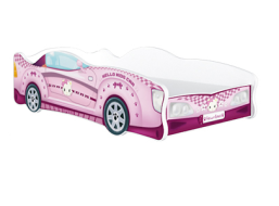 Detská posteľ auto ASHLEY 160x80 cm - ružová (12)