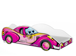 Detská posteľ auto Olli 180x90 cm - ružová (6)