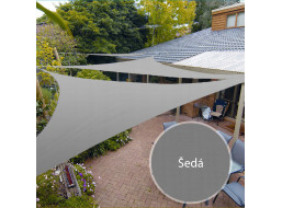 Ochranná trojuholníková tieniaca plachta proti slnku 5x5x5 m