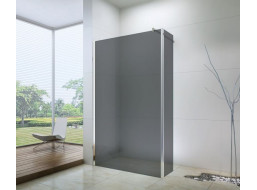 Kúpeľňová pevná zástena maxmax WALK-IN PLUS 50 + 30 cm - GRAFIT