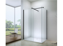 Sprchovací kút maxmax WALK-IN 110x120 cm - BLACK