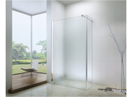 Kúpeľňová pevná zástena maxmax WALK-IN PLUS 110 + 30 cm - chrómová