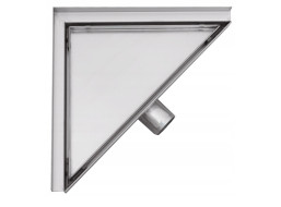 Trojuholníkový rohový sprchový žľab MEXEN FLAT 2v1 - 20 cm, 1010320