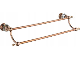 Kúpeľňový pozdĺžny vešiak na uteráky MEXEN ESTELA - rose gold, 7011525-60