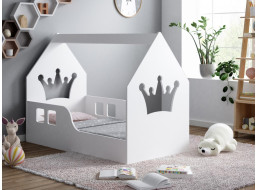 Detská Domčekové posteľ HAPPY HOUSE - Koruna - 160x80 cm (12 farieb) + matrace ZADARMO