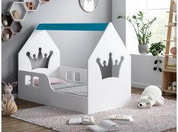 Detská Domčekové posteľ HAPPY HOUSE - Koruna - 160x80 cm (12 farieb) + matrace ZADARMO