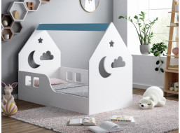 Detská Domčekové posteľ HAPPY HOUSE - Nebo - 160x80 cm (12 farieb) + matrace ZADARMO