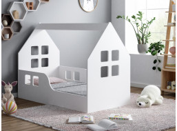Detská Domčekové posteľ HAPPY HOUSE - Okno 1 - 160x80 cm (12 farieb) + matrace ZADARMO