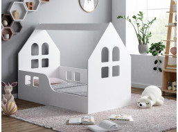 Detská Domčekové posteľ HAPPY HOUSE - Okno 2 - 160x80 cm (12 farieb) + matrace ZADARMO