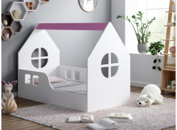 Detská Domčekové posteľ HAPPY HOUSE - Okno 3 - 140x70 cm (12 farieb) + matrace ZADARMO