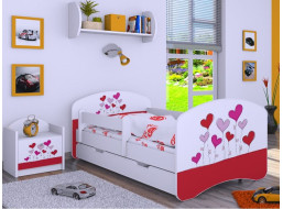 Detská posteľ so zásuvkou 140x70 LOVE