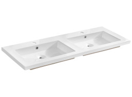 Keramické umývadlo SPIRIT WHITE 120 cm - biele