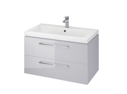 Kúpeľňová skrinka s umývadlom CERSANIT - SET 967 LARA COMO 80 - ŠEDÁ DSM (S801-214-DSM)