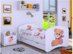 Detská posteľ so zásuvkou 160x80cm Meda - biela