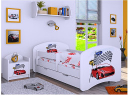 Detská posteľ so zásuvkou 180x90cm RALLY - biela