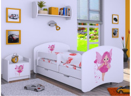 Detská posteľ so zásuvkou 160x80cm VÍLA - biela