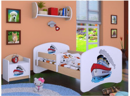 Detská posteľ bez šuplíku 160x80cm lodičky - svetlá hruška