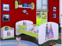 Detská posteľ bez šuplíku 180x90cm PRINC A PRINCEZNA - zelená